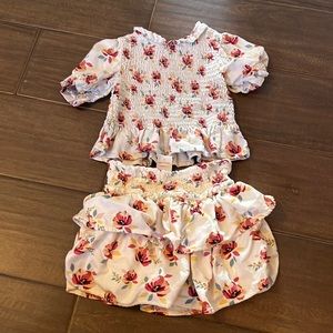 Wonder Nation Floral Toddler Set